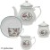 Tea set of Lenardi Gloria, 15 items
