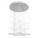 Lamp cascade "Star" 6xled chrome 50x50x84cm Bayerlux