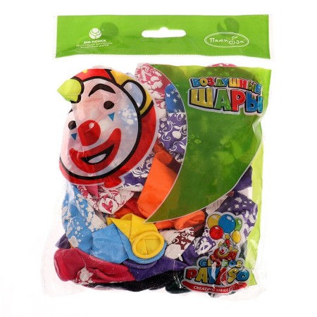 Shar Latex 12 “Council yes love”, pastel, 5-sided, set 25 pcs., Mix color-1