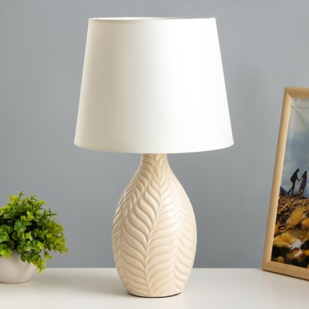 Table lamp "Tropics" E14 1x40W beige 25x25x42 cm Risalux