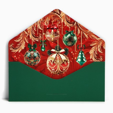A set of envelopes for money, “Happy New Year”, 8 pieces, software touch, embossing, 19 x 9.2 cm, New Year-21