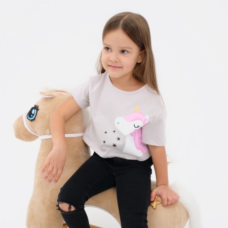 T-shirt Baby shortened KAFTAN "Unicorn" R.28 (86-92)-3