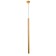 Suspension lamp "Alamamo" LED 5W 4000k gold 2.5x2.5x60-160cm