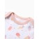 Body baby with a long sleeve, the color is milk, height 68 cm