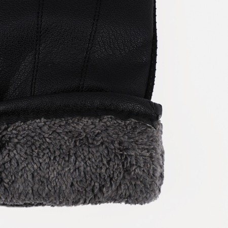 Gloves male, dimensionless, with insulation, black color-2
