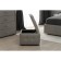 Alero square Puf with PM, 450 × 450 × 390 mm, premium martial, smoky quartz color