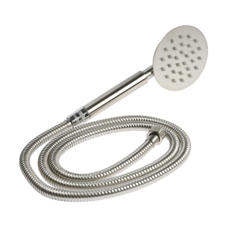 Bath mixer Zein Z3731, two -wound, pour 33 cm, watering can, hose, satin-3
