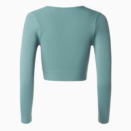 TOP with a long sleeve Minaku: Sportly; Color green rr r l-9