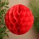 Ball paper decorative, diameter 30 cm cm, col. red