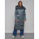 Coat insulated winter female, size 42, dark green color