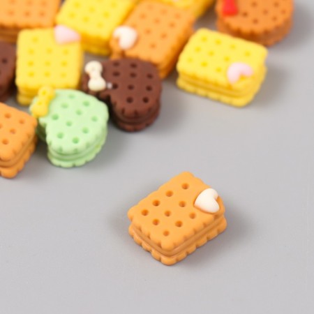 Decor for creativity plastic "Figure cracker with bow" mix 1.3x1.3x1 cm-1