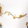 Decorative metal hooks "Wave with dots" gold 6x40 cm