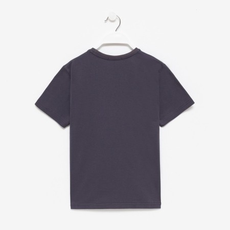 T-shirt for a boy, dark gray color, height 146 cm-3
