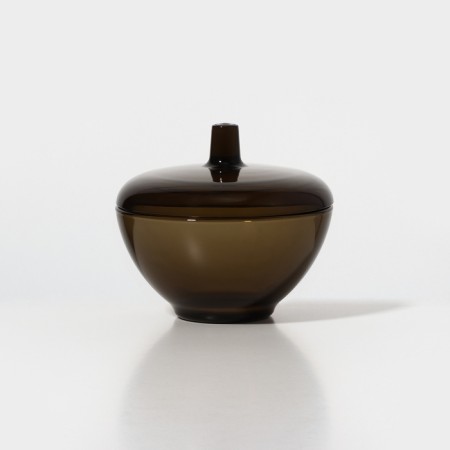 Glass sugar, h = 12 cm, d = 11 cm, with a lid