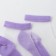 Set of glass socks 3 pairs, river 35-37 (22-25 cm), central rose/goal/lavender