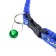 The two -layer collar with the fastx "Bones and legs", 30 x 1 cm, blue