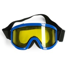 Mask glasses for motor vehicles, glass is two-layer yellow, the color is blue