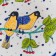 Largan Rishtan ceramics "couple of birds", oval, corrugated 41 cm