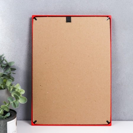 Photo frame plastic L-4 21x30 cm red (plastic screen)-3