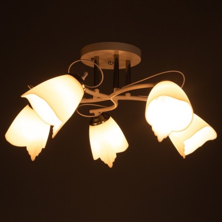 Nicole chandelier 5x15W E27 White Bayerlux-2