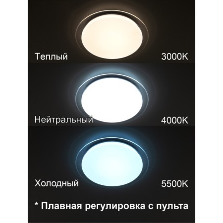 Lamp of the Citilux “Sputnik” CL734480G, 1x48W, LED, white color-2