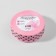 Kapron ribbon “peas”, 25 mm, 23 ± 1 m, pink color