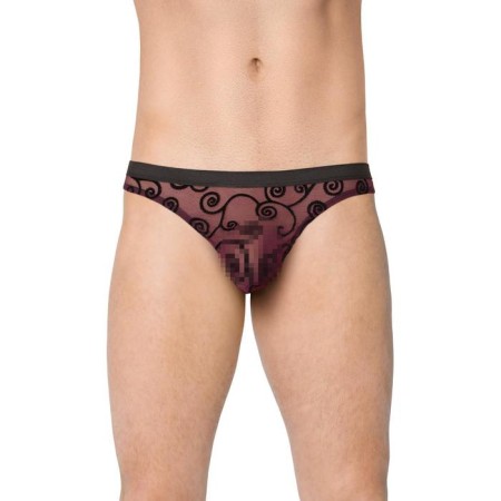 Men's panties Softline collection, with a pattern, purple color, size l