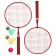 ONLYTOP Badminton Set: 2 rackets, 2 streams, ball, color mix