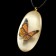 Piece "Butterflies", 3D, 3 × 5.5 cm, selenite