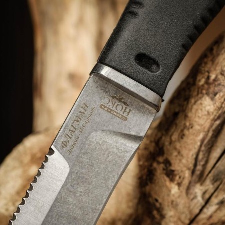 Knife Light tactical "Flagship" Steel - U8, Hand - Elastron, 23 cm-2