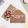 Money envelope "Happy Anniversary!" craft, embossing, bouquet, 17x8 cm