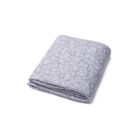 Fleet “Watercolor Hearts” plaid, size 100x140 cm, color gray color-1