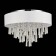 Ceiling lamp G9, 6x5W, 33x45 cm, chrome color, white, transparent