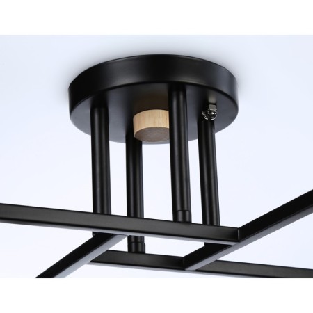 Suspended chandelier Ambrella Light, Modern, TR9497, 4HE27, Black Color-3