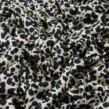 Payer satin fabric, width 150 cm, cream color