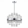 Suspended chandelier ST LUCE. SL1634.103.06. Rens. 6x60 watts, E14, 45x45x55 cm, chromium color