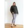 Female trousers, size 64, gray color