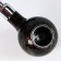The pipe is classic, round, 14 cm, brown