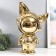 Souvenir Ceramics "Cosmonaut - Fox" Gold 20x30x49 cm