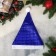 New Year's cap "Texture" 27x33 cm, blue