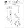 Suspended chandelier ST LUCE. SL1188.403.05. Idesia. 5x40 W, E14/E27, 67.5x67.5 cm, black color