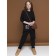Jumper for girls, height 116 cm, black color