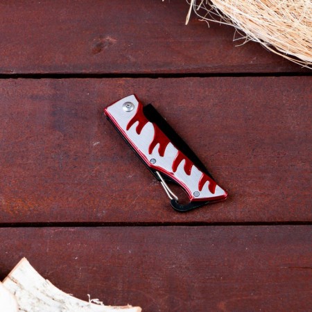 Feathered "Fiery" blade 7cm, fastening-tole 16.5cm-3