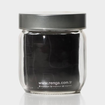 Glass Bank for bulk products with a metal cover "VOKA", 380 ml-4