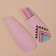Follow Nails "Pattern", 12 pcs, with adhesive plates, ballerina shape, multi -colored