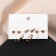 Earrings set 3 pairs of "tenderness" knot, color gold, d = 2