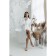 Frequency bathrobe, size 46, white color
