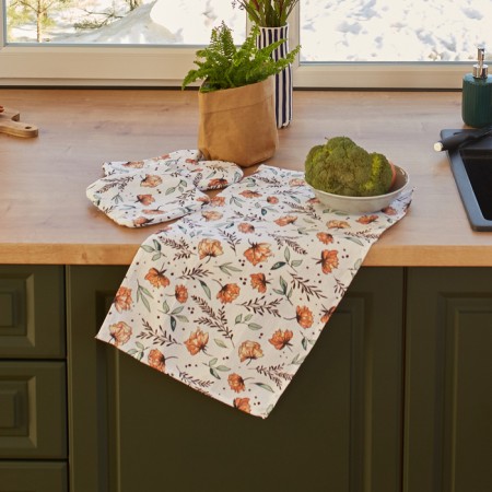 Set of kitchen shares Oleander: mittens 20x27 cm, severity 19x19 cm, 100% cotton-7