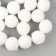 A set of textile details for the decor "bombs" 25 pcs. set, size 1 pc: 2 cm, white color