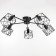 Chandelier "Network" 5x40W E27 Black 70x70x34 cm Bayerlux